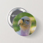 Rupell's Griffon Vulture Ronde Button 5,7 Cm (Voorkant /achterkant)