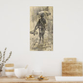 Rupp brengt kippendiner poster (Keuken)