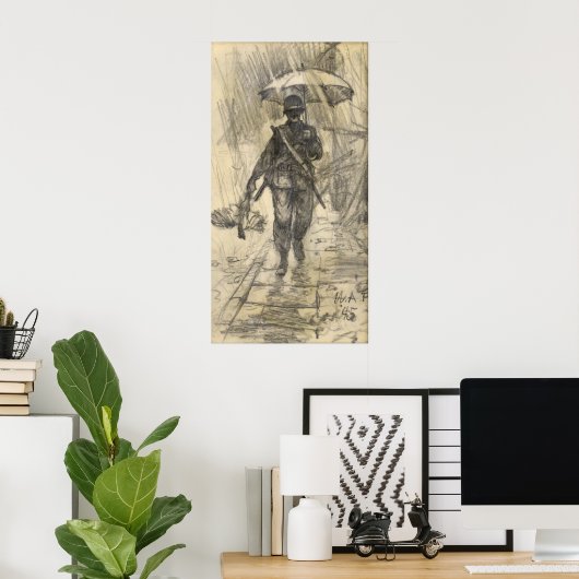 Rupp brengt kippendiner poster (Thuiskantoor)