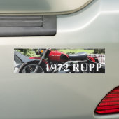 Rupp-motorfiets 1972 bumpersticker (Op auto)