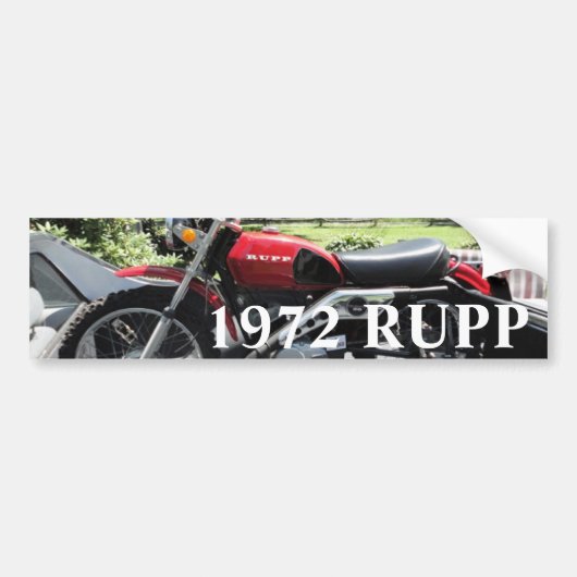 Rupp-motorfiets 1972 bumpersticker (Voorkant)
