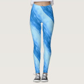 Ruppelpatroon zee doorsnede blauw leggings (Voorkant)