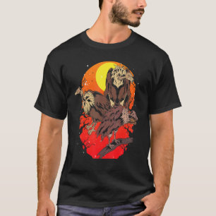 Ruppels Griffon Carrion Vulture Scavenger Sunset V T-shirt