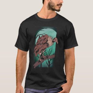 Ruppels Griffon Scavenger Bird Full Moonlight T-shirt
