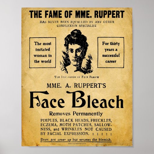 Rupperts Face Bleach Print (Voorkant)