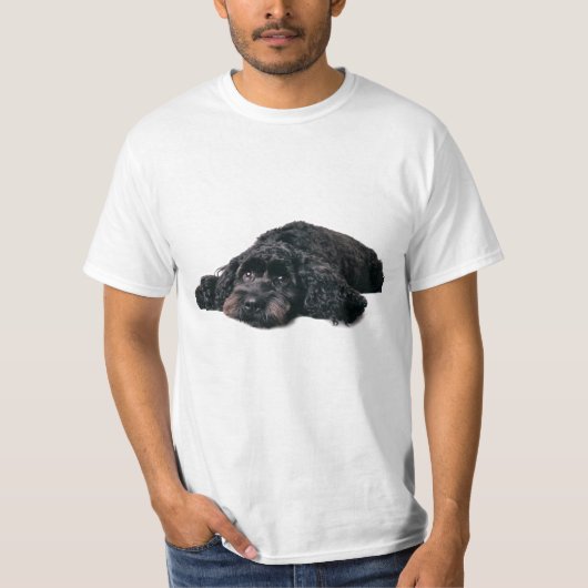 Ruppo-T-shirt met sad-cocker poodle T-shirt (Voorkant)