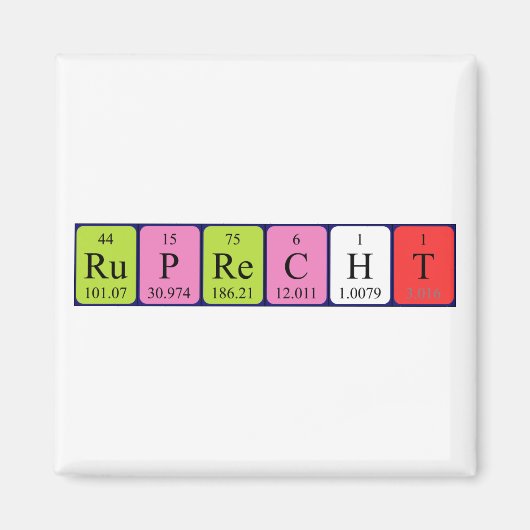 Ruprecht periodieke lijstnaam magnet (Voorkant)