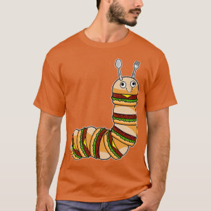 Rups als Cheeseburger met Rundsalade T-shirt