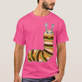 Rups als Cheeseburger met Rundsalade T-shirt