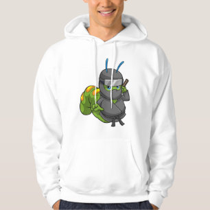 Rups als ninja met zwaard hoodie