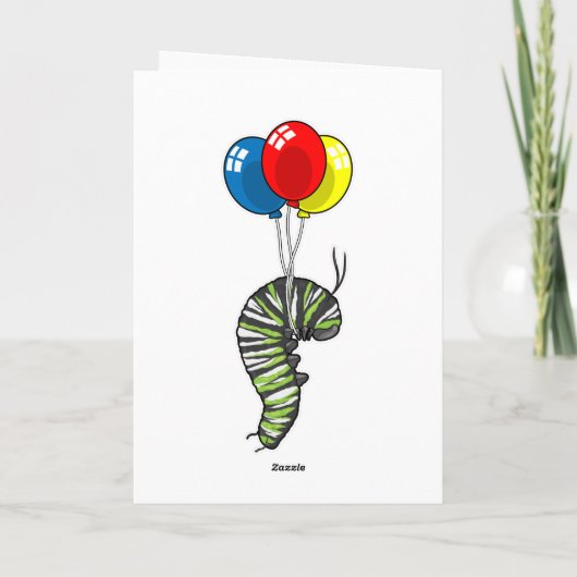 Rups ballon kaart (Achterkant)