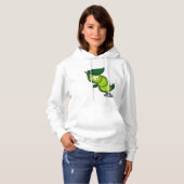 Rups bij slapend met blad hoodie (Voorkant volledig)