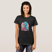 Rups genietend van Bubble Tea T-shirt (Voorkant volledig)