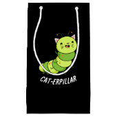 Rups Grappig Bug Pun Donker BG Klein Cadeauzakje (Voorkant)