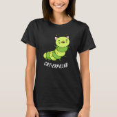 Rups Grappig Bug Pun Donker BG T-shirt (Voorkant)