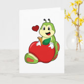 Rups met appel kaart (Gele Bloem)