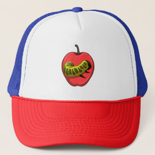 Rups met appel trucker pet