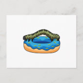 Rups met Donut Briefkaart (Voorkant)