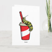 Rups met drank kaart (Achterkant)