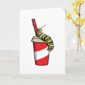 Rups met drank kaart (Gele Bloem)