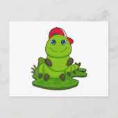 Rups Met Hoed Briefkaart (Voorkant)