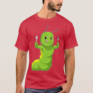 Rups met lepelvork t-shirt