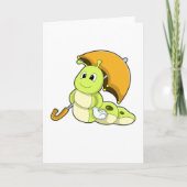 Rups met paraplu kaart (Voorkant)