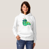 Rups met zonnebril hoodie (Voorkant volledig)