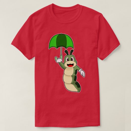 Rups Raining Paraplu T-shirt (Design voorkant)
