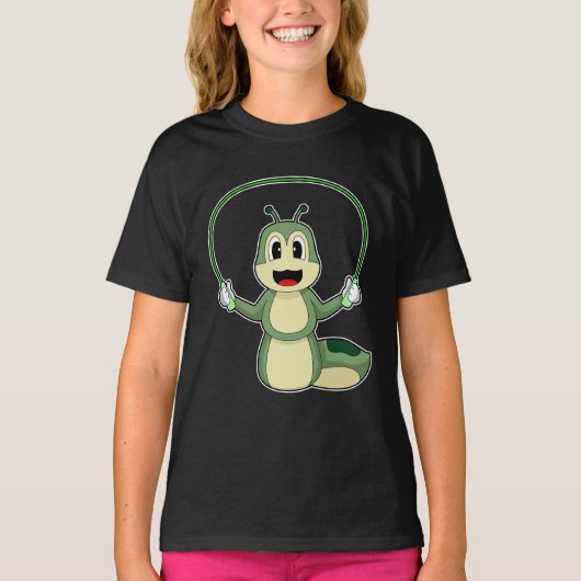 Rups Skipping touw Jump touw T-shirt (Voorkant)