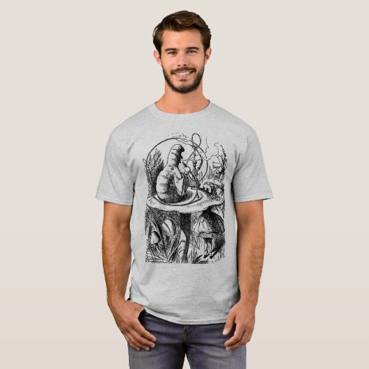 Rups van Alice In Wonderland T-shirt (Voorkant volledig)