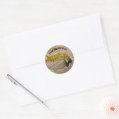 Rups van de Dagger Mot Gepersonaliseerd Ronde Sticker (Envelop)