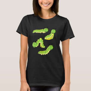 Rups voor kinderen die van vlinders houden t-shirt