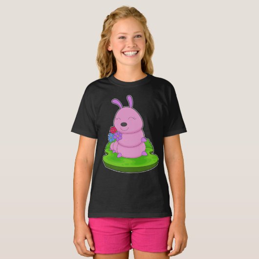 rupsbloemen t-shirt (Voorkant volledig)