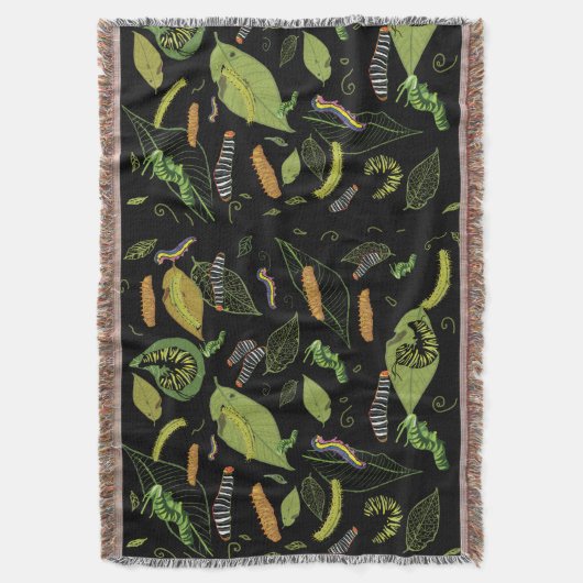 Rupsen en bladeren deken (Voorkant Verticaal)