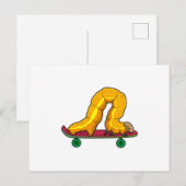 Rupsen Skater Skateboard Briefkaart (Voorkant / Achterkant)