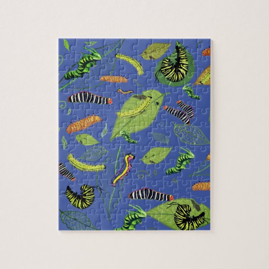 Rupsen voor natuur liefhebbers legpuzzel (Verticaal)