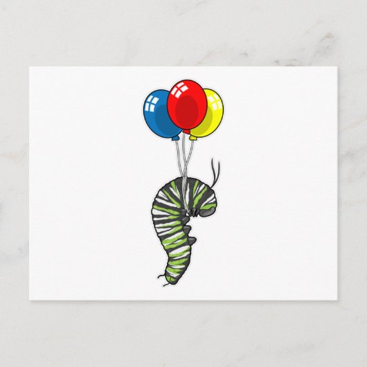 Rupsenballon Briefkaart (Voorkant)