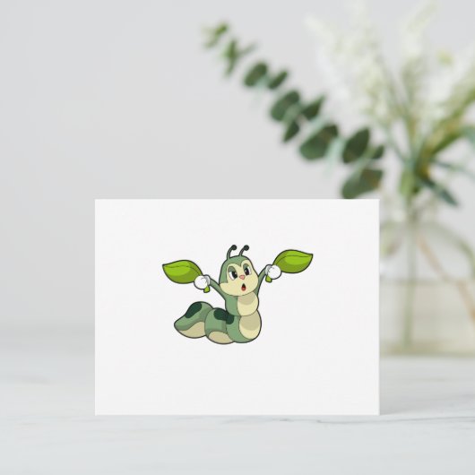 Rupsenbladeren Briefkaart (Staand voorkant)