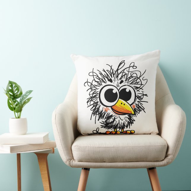 Rupsvogel: Mooie en Grappige Kunst Kussen (Stoel)