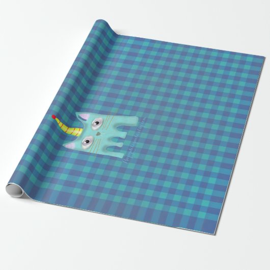Rupydetequila Linnen Papier Unieke Gingham (Uitgerold)