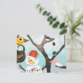 Rupydetequila Winter Snowman Briefkaart (Staand voorkant)