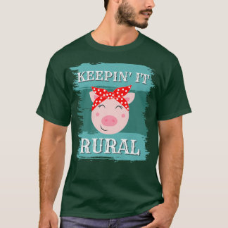 Ruraal houden, Grappige biggetjes varkens boeren m T-shirt