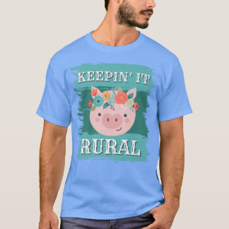 Ruraal houden, varkens biggen boerderij mode boer t-shirt
