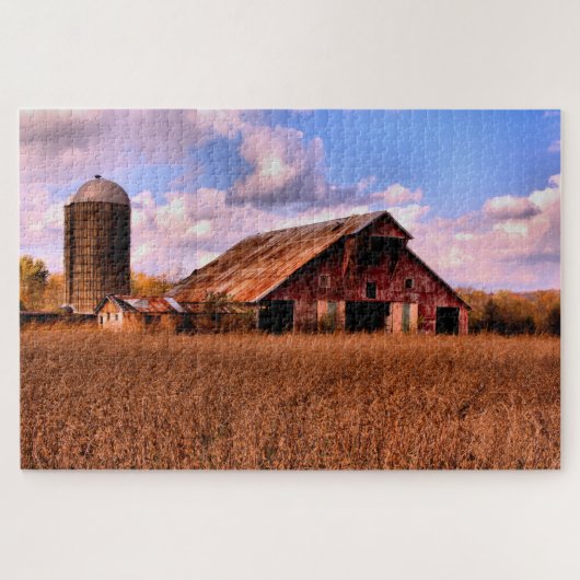 Rural America Barn Scene Legpuzzel (Horizontaal)