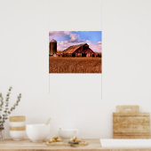 Rural America Barn Scene Poster (Keuken)
