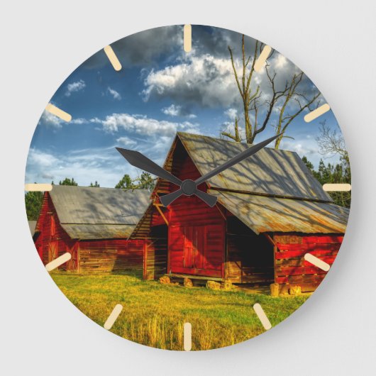 Rural America Red Barn Grote Klok (Voorkant)