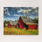 Rural America Red Barn Legpuzzel (Horizontaal)