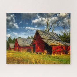 Rural America Red Barn Legpuzzel