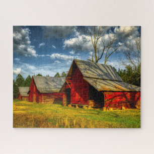 Rural America Red Barn Legpuzzel